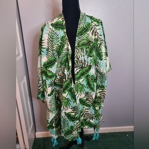 BCBG Paris Women's Kimono Cover Up Size Large
